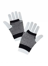 Short Fishnet Gloves Black